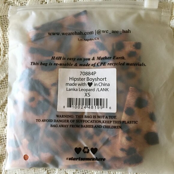 We Are HAH Hipster Boyshort Panty in Lanka Leopard -Size XS,NWT - Picture 2 of 5
